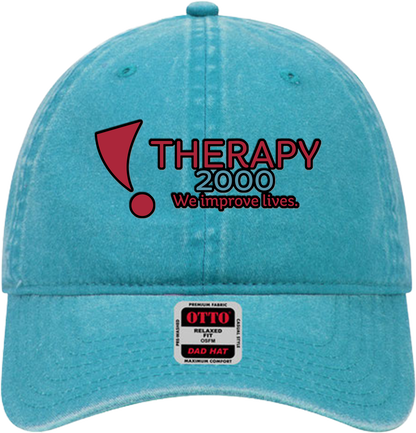 T2K Otto Unstructured Ball Cap Leatherette Full Color UV Printed Leatherette Logo