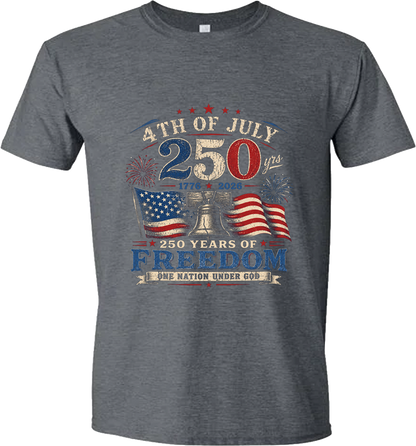 250 Years of Freedom Patriotic T-Shirt