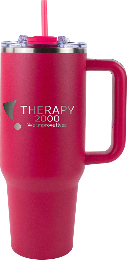 Therapy 2000 40oz Big Swig Tumbler with Handle | Engraved Logo