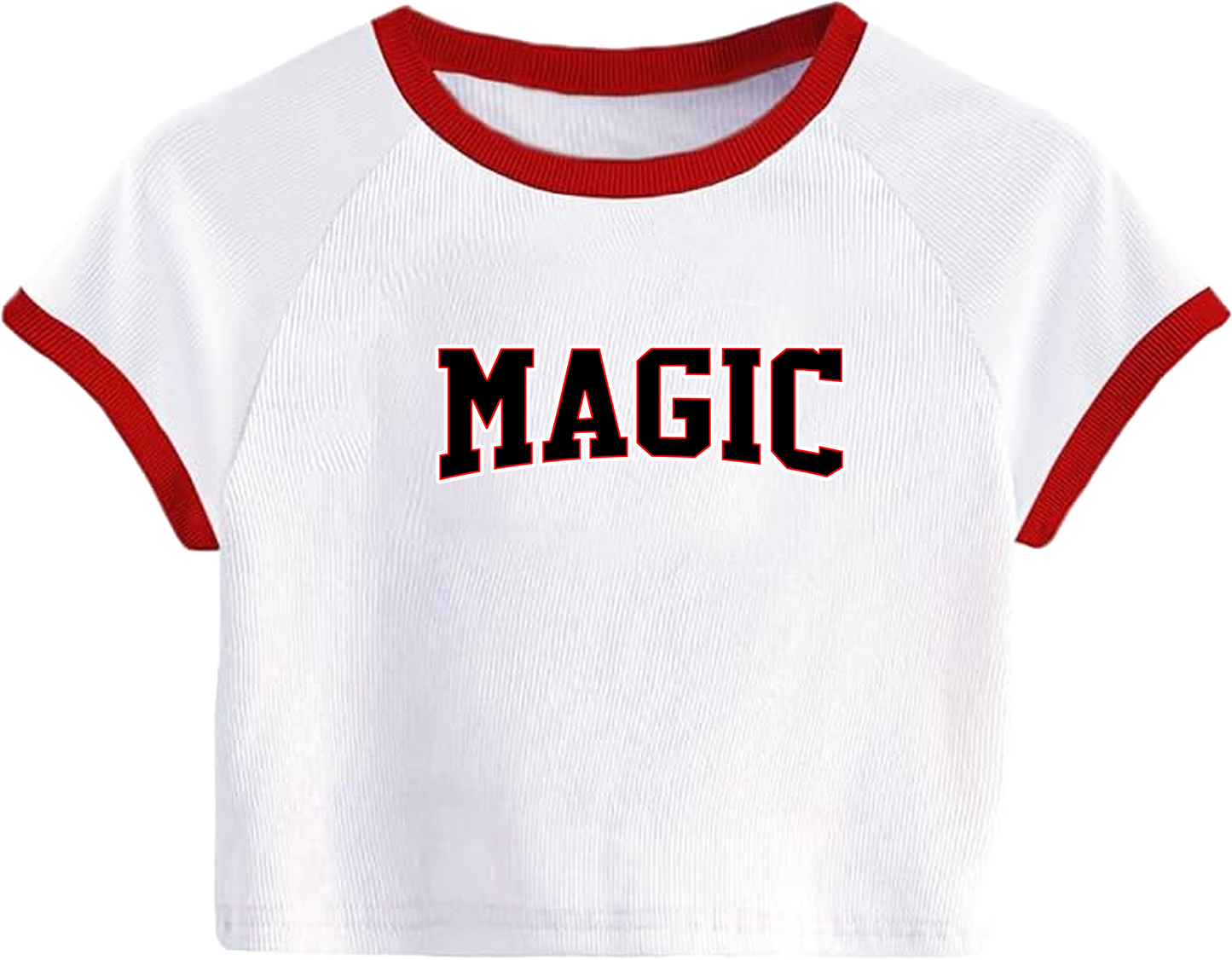 Texas Magic Women's Crop Ringer Tee
