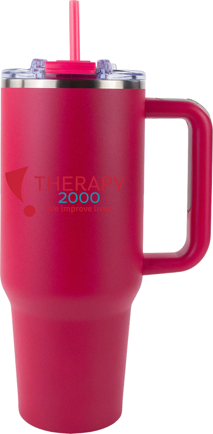 Therapy 2000 40oz Big Swig Tumbler with Handle | Color UV Printed Logo