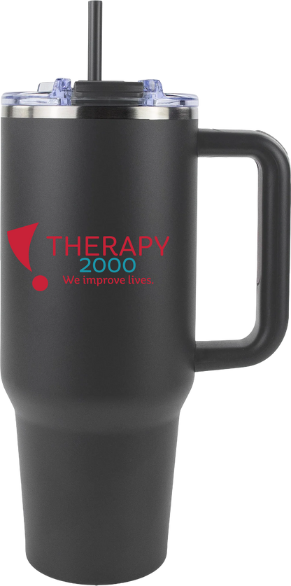 Therapy 2000 40oz Big Swig Tumbler with Handle | Color UV Printed Logo