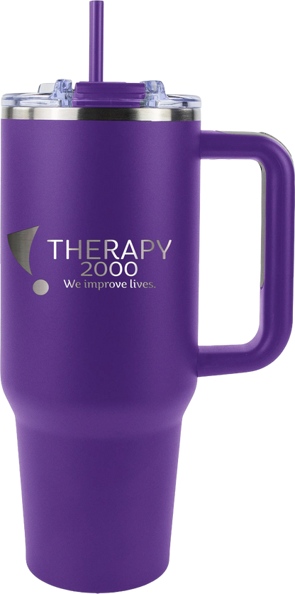 Therapy 2000 40oz Big Swig Tumbler with Handle | Engraved Logo