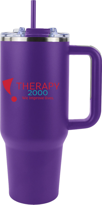 Therapy 2000 40oz Big Swig Tumbler with Handle | Color UV Printed Logo