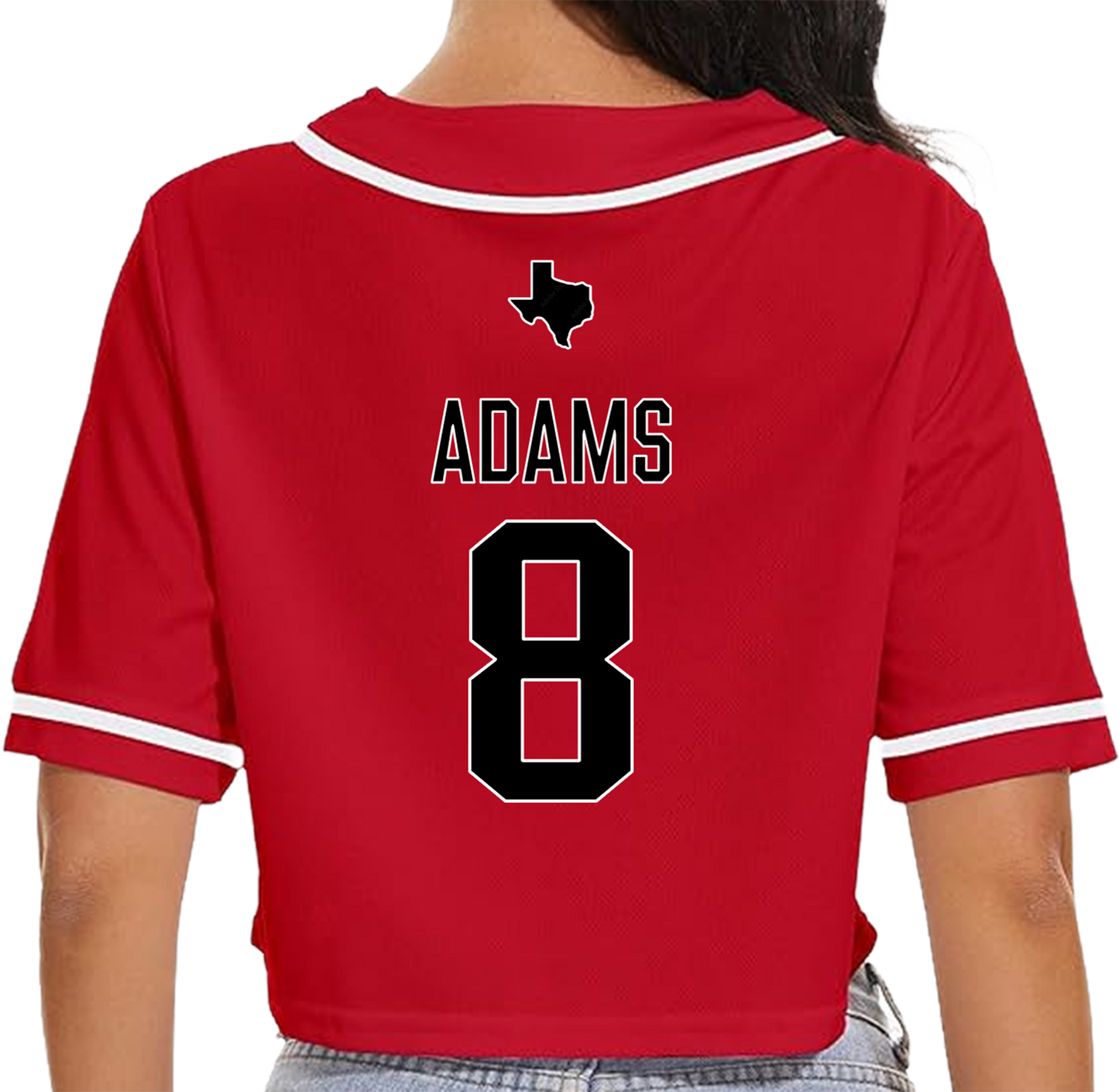 Texas Magic Women's Custom Crop Baseball Jersey