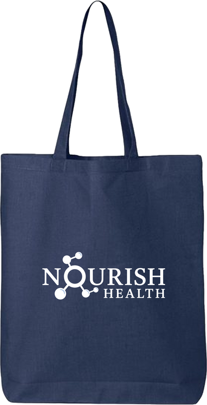 Nourish Health Cotton Canvas Tote Bag