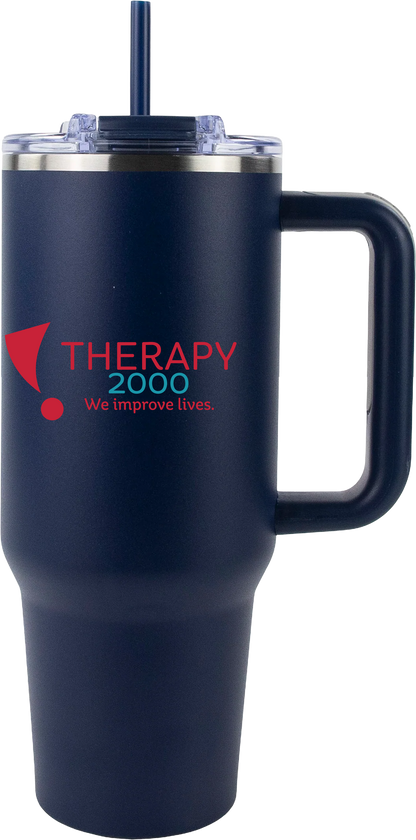 Therapy 2000 40oz Big Swig Tumbler with Handle | Color UV Printed Logo