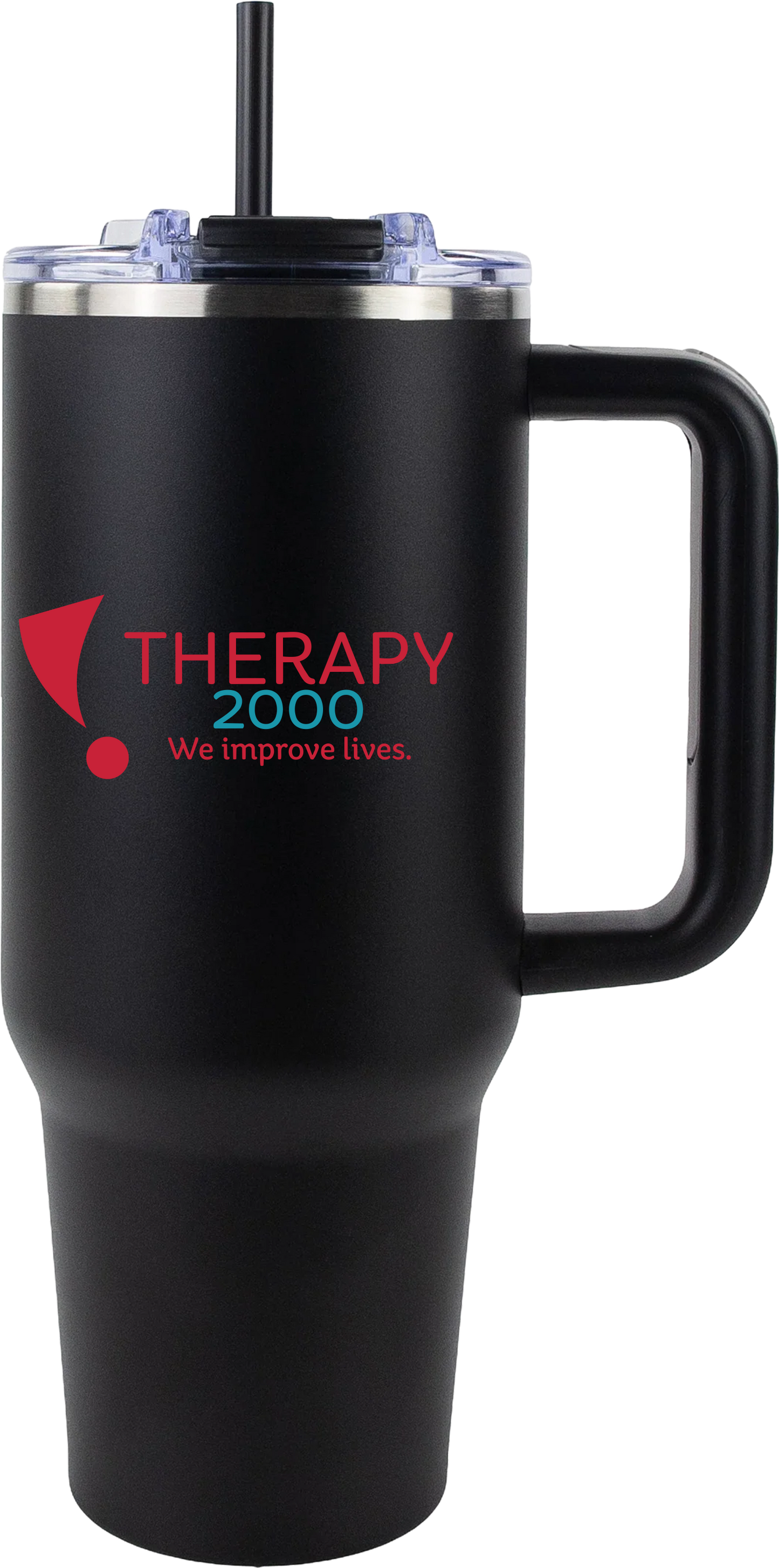 Therapy 2000 40oz Big Swig Tumbler with Handle | Color UV Printed Logo