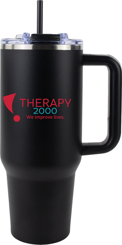 Therapy 2000 40oz Big Swig Tumbler with Handle | Color UV Printed Logo