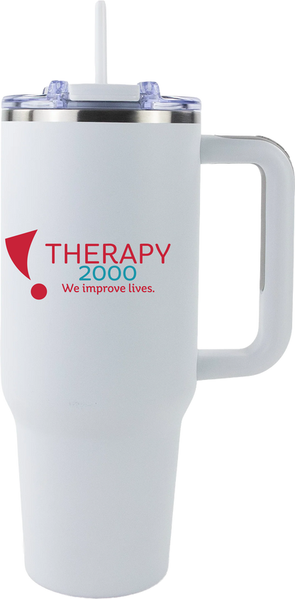 Therapy 2000 40oz Big Swig Tumbler with Handle | Color UV Printed Logo