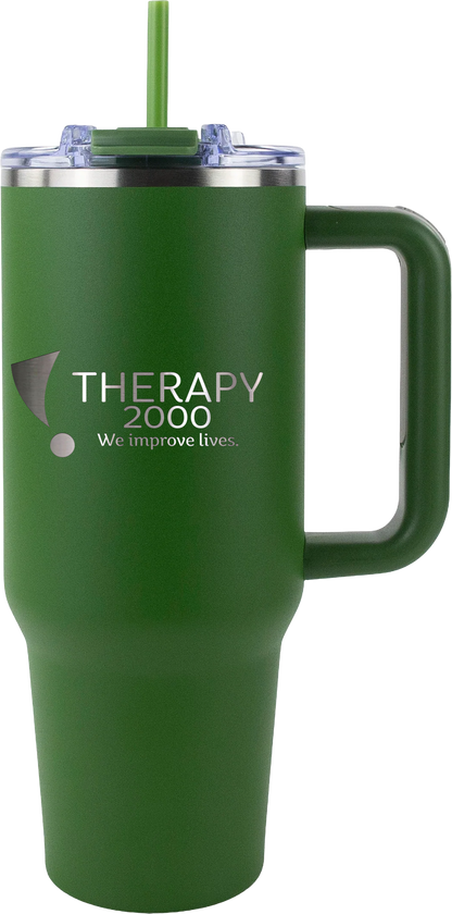 Therapy 2000 40oz Big Swig Tumbler with Handle | Engraved Logo