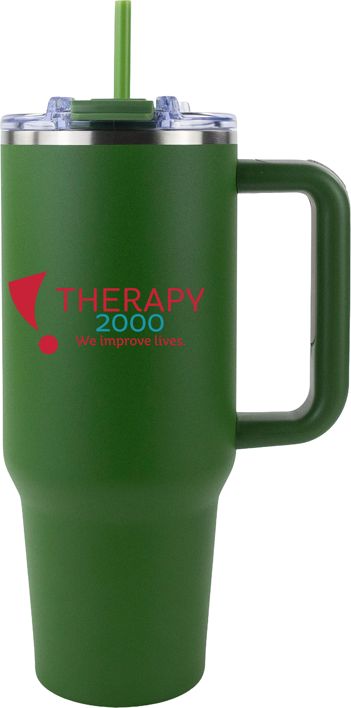 Therapy 2000 40oz Big Swig Tumbler with Handle | Color UV Printed Logo