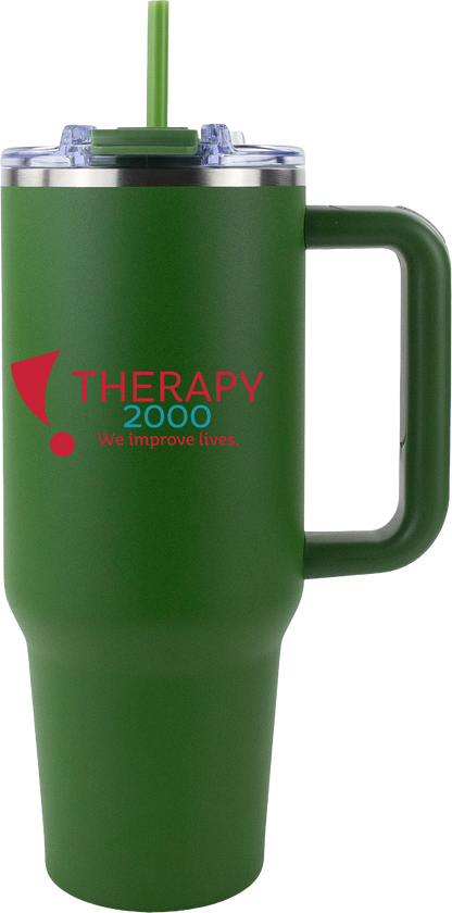 Therapy 2000 40oz Big Swig Tumbler with Handle | Color UV Printed Logo