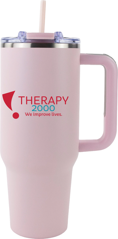 Therapy 2000 40oz Big Swig Tumbler with Handle | Color UV Printed Logo