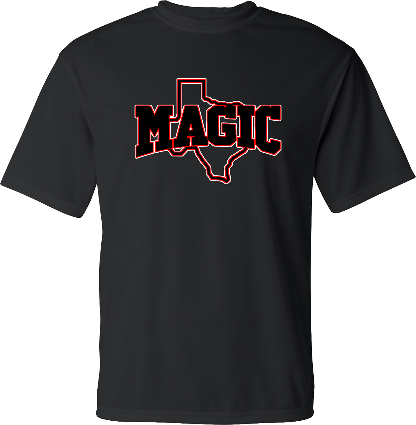 Texas Magic Performance T-Shirt – Texas Shape Logo