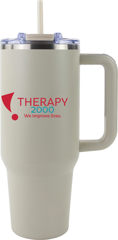 Therapy 2000 40oz Big Swig Tumbler with Handle | Color UV Printed Logo