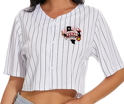 Texas Magic Women's Pinstripe Crop Jersey