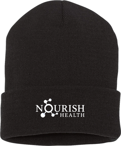 Nourish Health Knit Cuffed Beanie