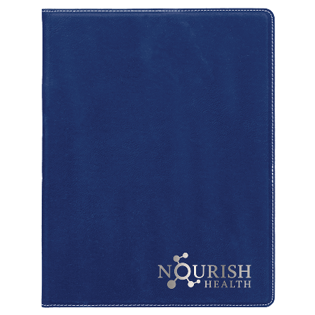 Nourish Health Leatherette Notebook – 8.5" x 11"