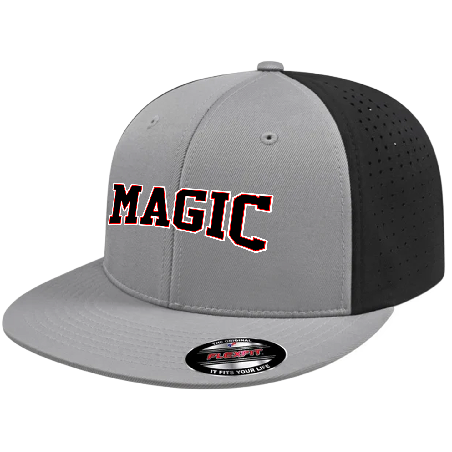 Texas Magic Flat Bill Flexfit Hat - Official Magic Logo