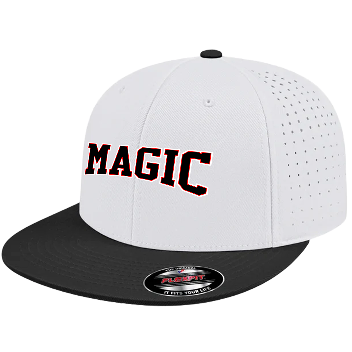 Texas Magic Flat Bill Flexfit Hat - Official Magic Logo