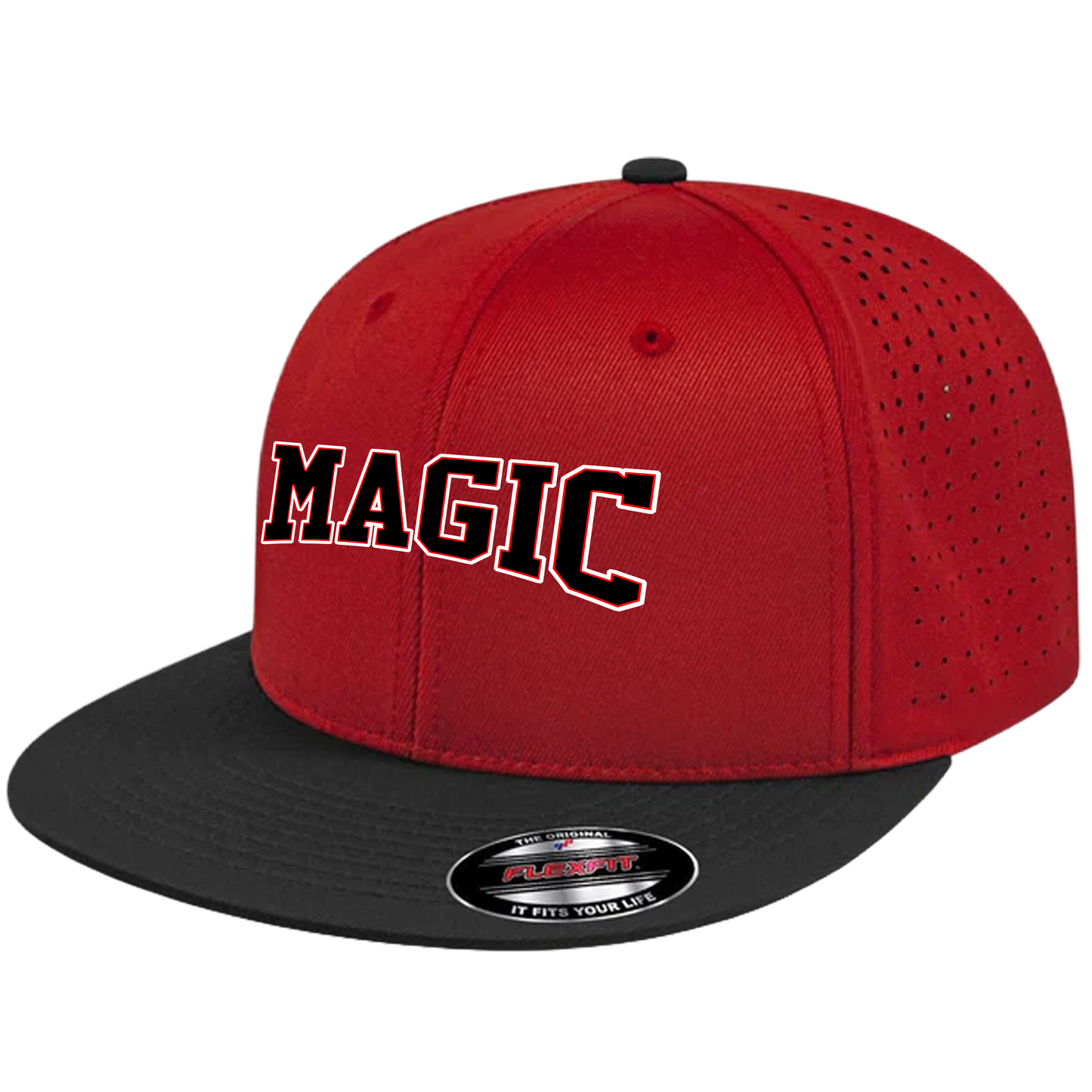 Texas Magic Flat Bill Flexfit Hat - Official Magic Logo
