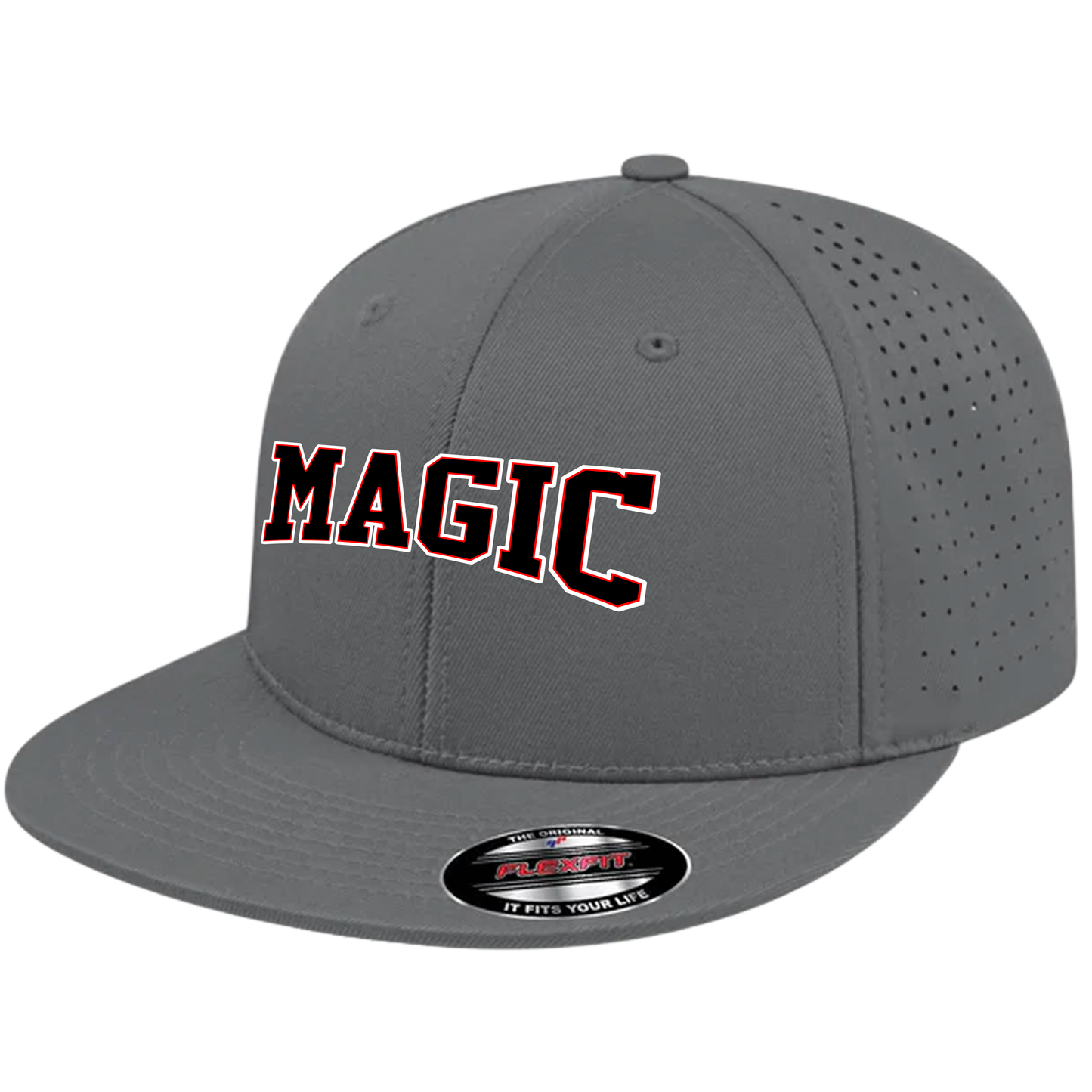 Texas Magic Flat Bill Flexfit Hat - Official Magic Logo