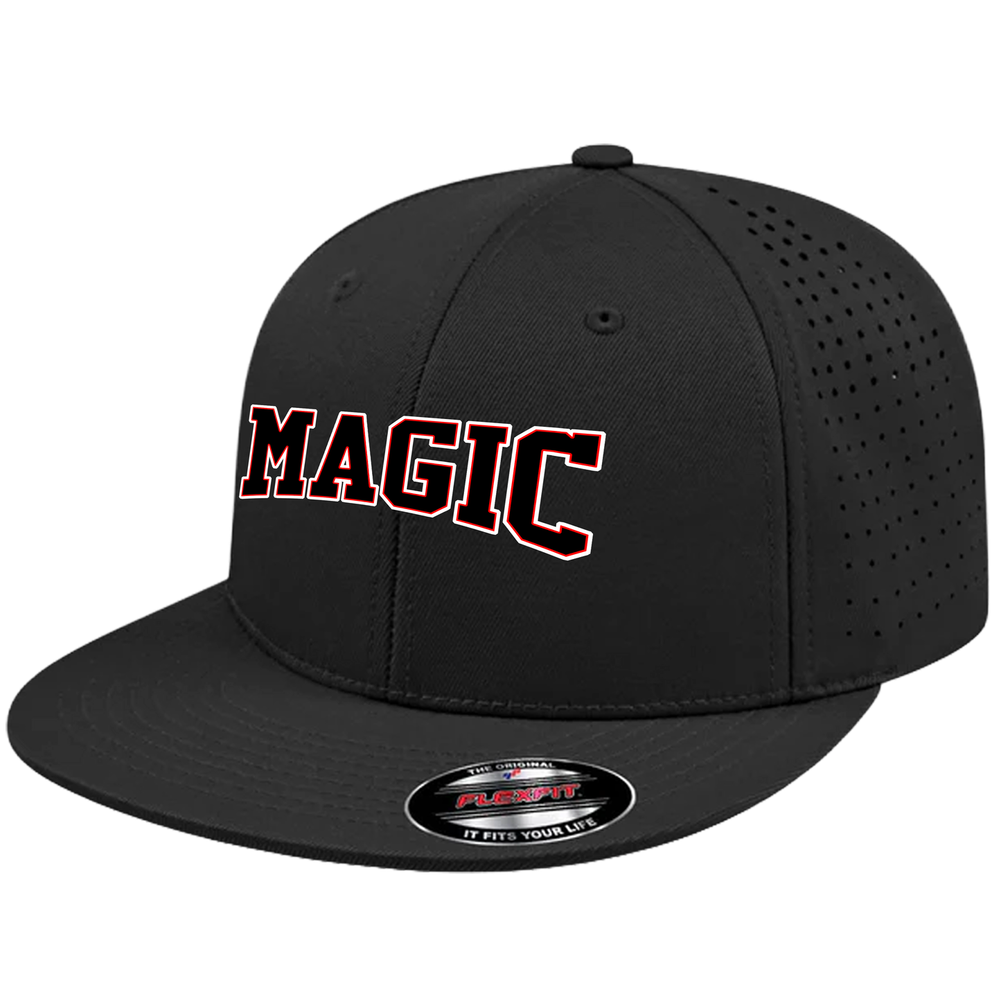 Texas Magic Flat Bill Flexfit Hat - Official Magic Logo