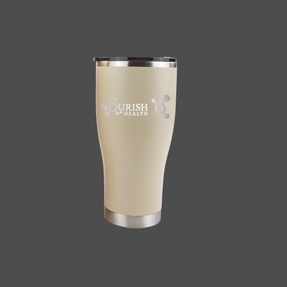Nourish Logo 30oz Engraved Tumbler
