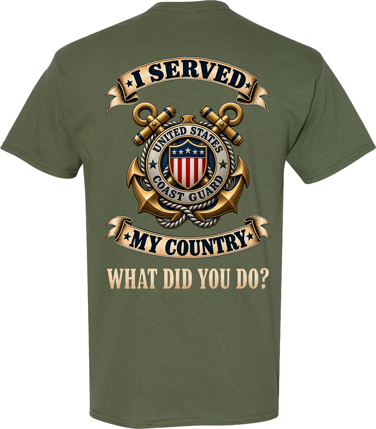 U.S. Coast Guard I Served My Country Veteran T-Shirt
