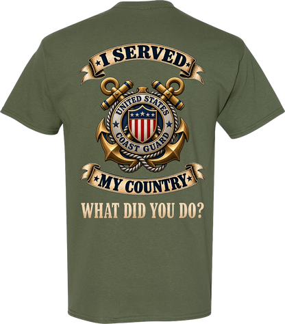 U.S. Coast Guard I Served My Country Veteran T-Shirt