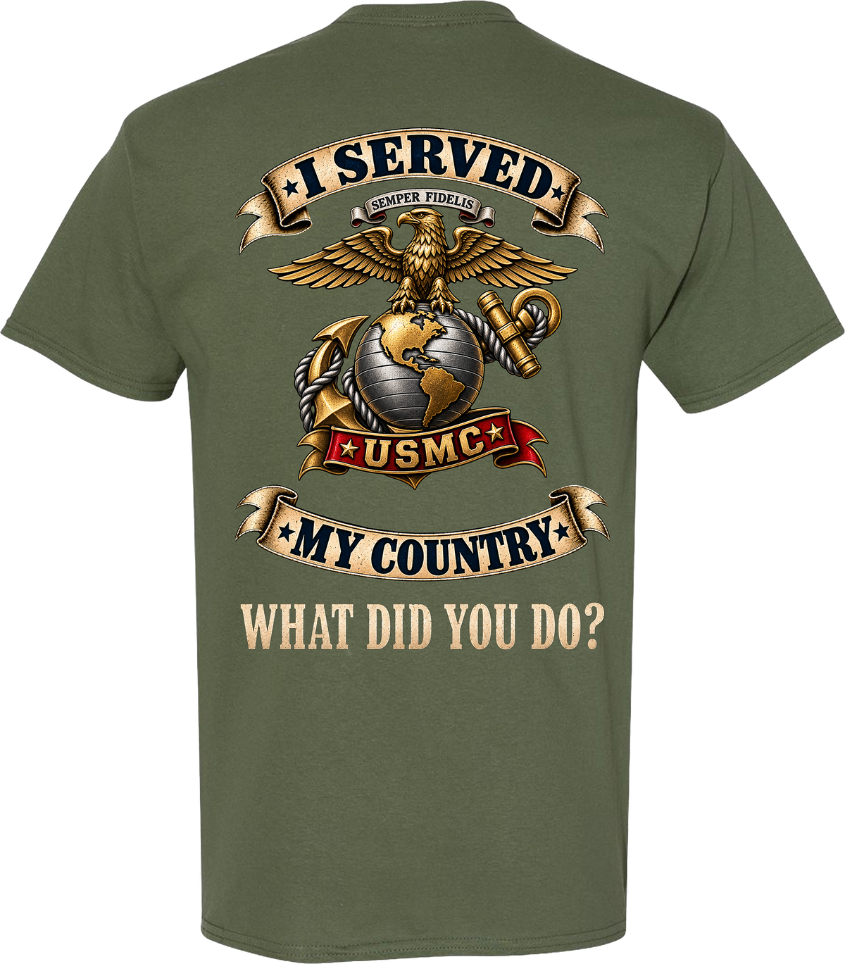 USMC I Served My Country Veteran T-Shirt