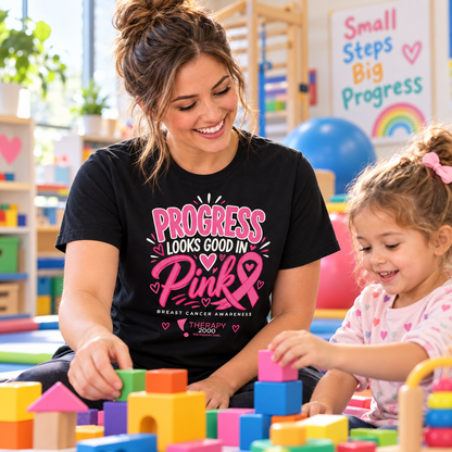 T2K Progress Looks Good in Pink Breast Cancer Awareness Tee