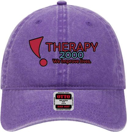 T2K Otto Unstructured Ball Cap Leatherette Full Color UV Printed Leatherette Logo