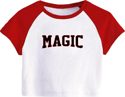 Texas Magic Women's Raglan Crop Tee