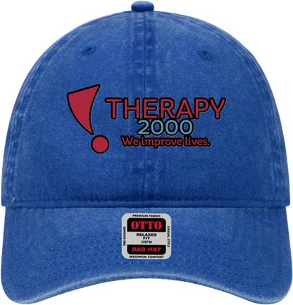 T2K Otto Unstructured Ball Cap Leatherette Full Color UV Printed Leatherette Logo
