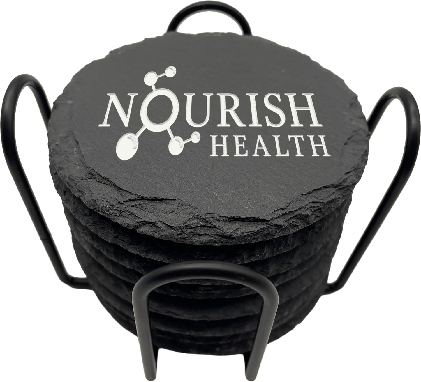 Nourish Health Slate Coaster Set