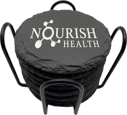 Nourish Health Slate Coaster Set
