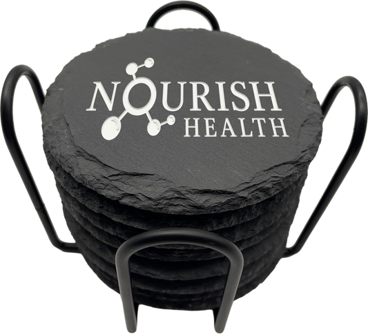 Nourish Health Slate Coaster Set