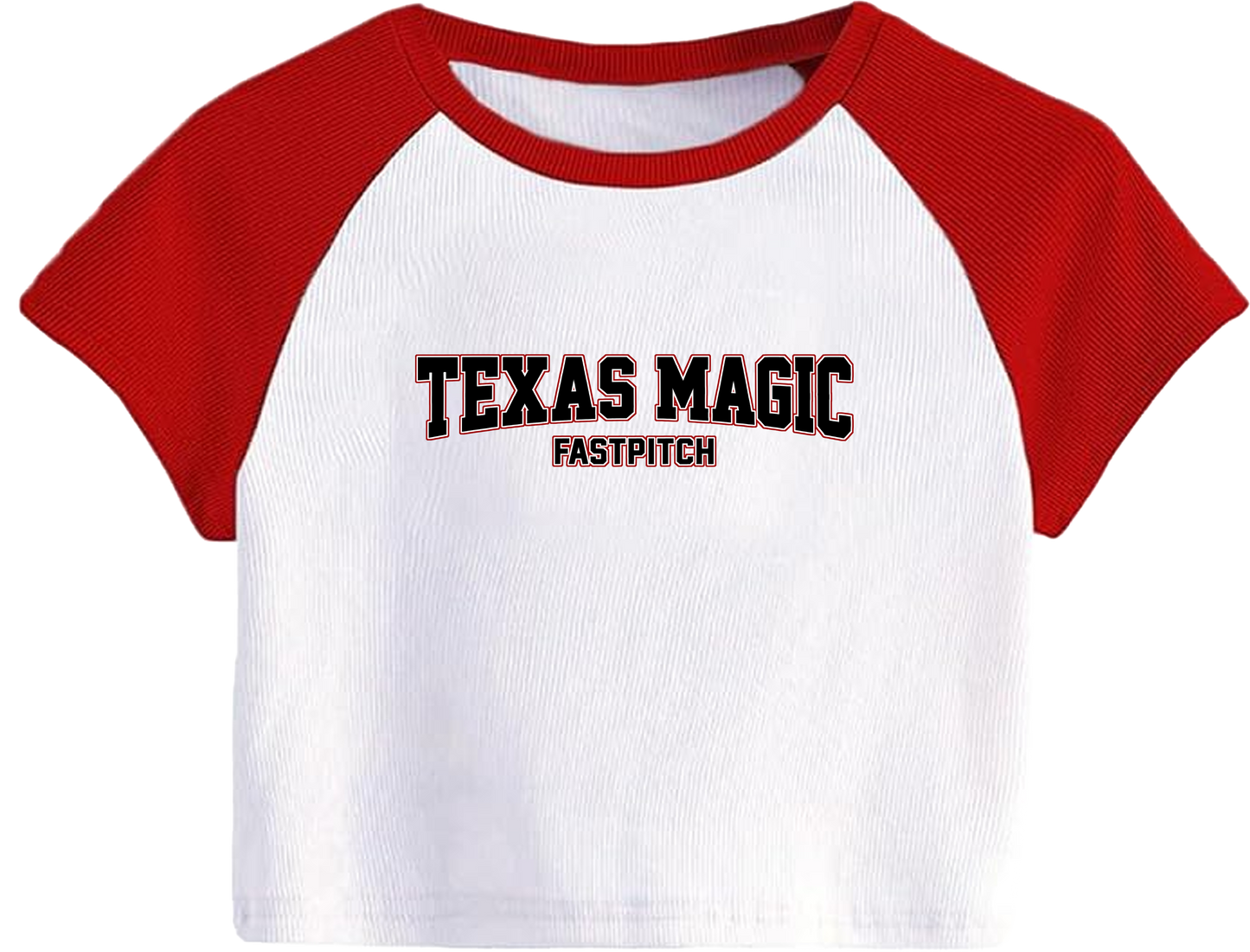 Texas Magic Women's Raglan Crop Tee