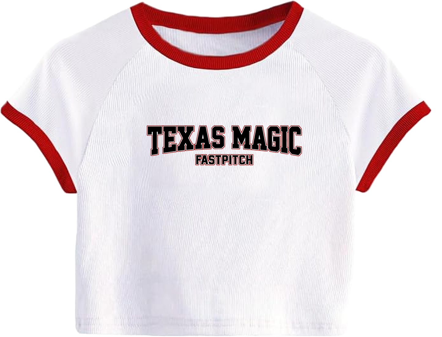 Texas Magic Women's Crop Ringer Tee