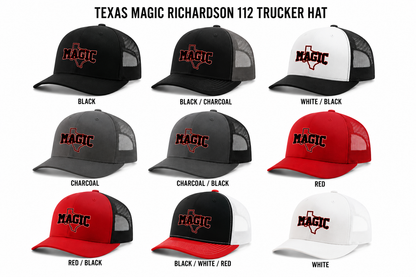 Texas Magic Richardson 112 Trucker Hat | Texas Outline Logo