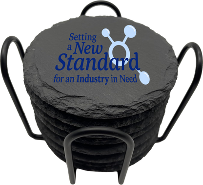 Nourish Health Slate Coaster Set