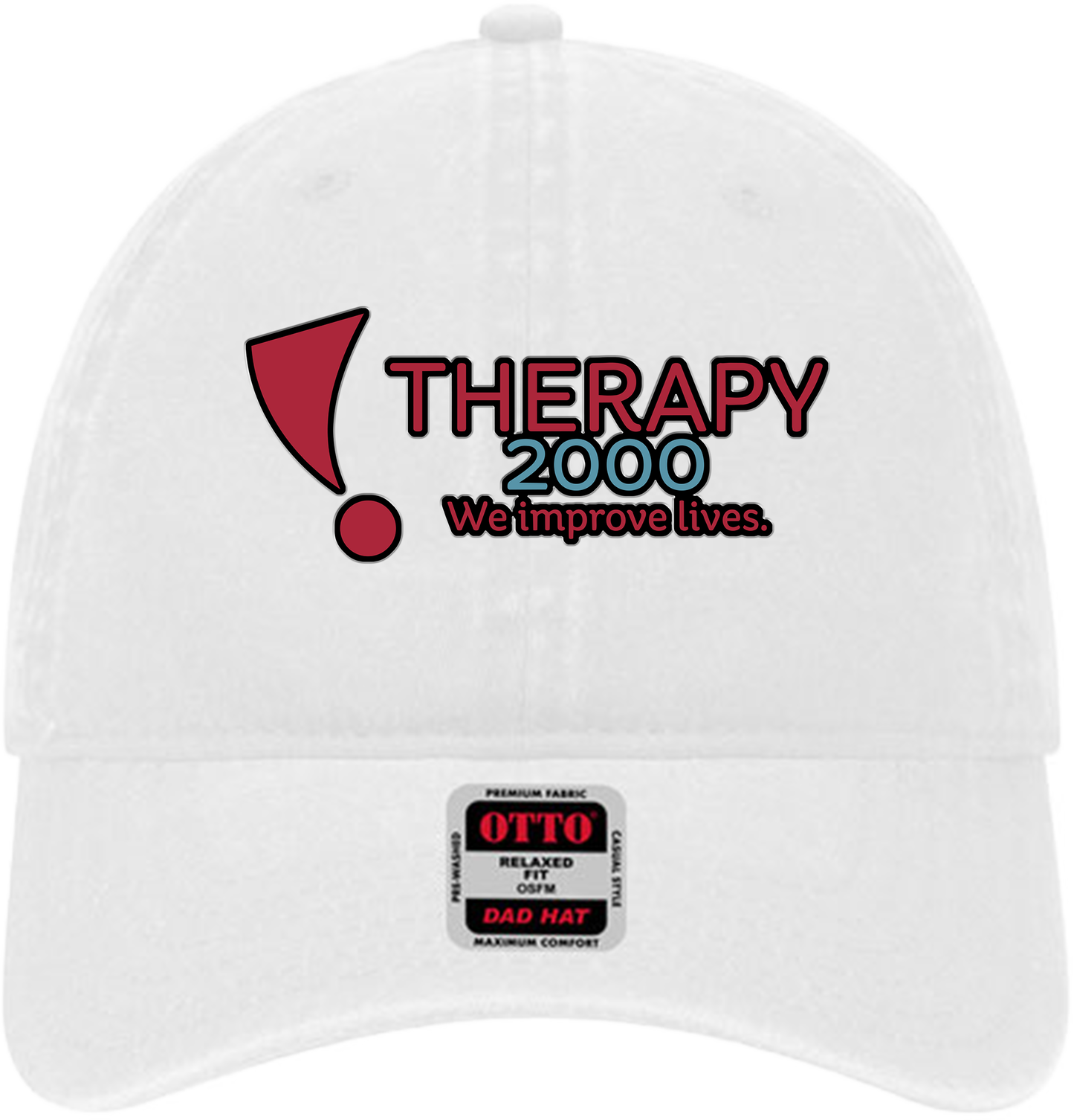 T2K Otto Unstructured Ball Cap Leatherette Full Color UV Printed Leatherette Logo
