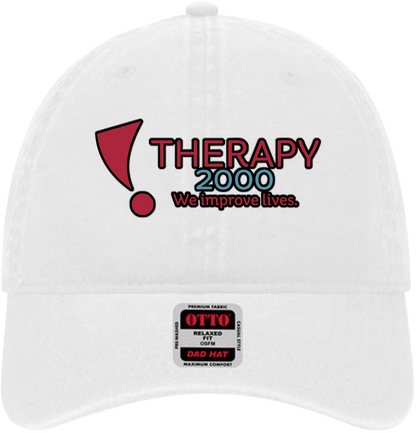 T2K Otto Unstructured Ball Cap Leatherette Full Color UV Printed Leatherette Logo