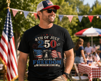 250 Years of Freedom Patriotic T-Shirt